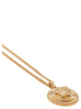 Versace Gold Brass Medusa Biggie Necklace - Men