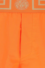 Versace Orange Polyester Swimming Shorts - Men