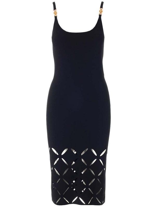 Versace Midi Dress With Diamond Cuts - Women - Piano Luigi