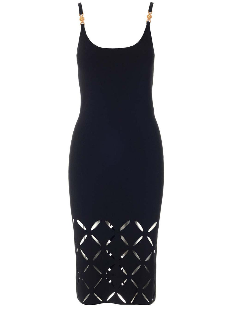 Versace Midi Dress With Diamond Cuts - Women - Piano Luigi