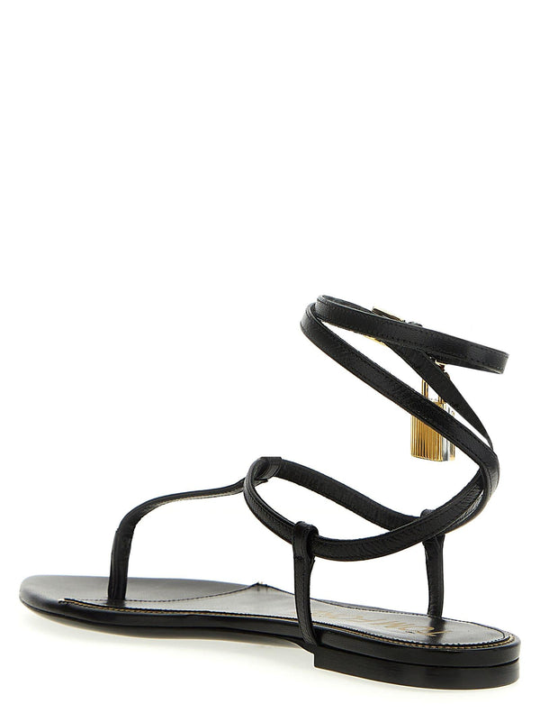 Tom Ford Padlock Detail Thong Sandals - Women - Piano Luigi