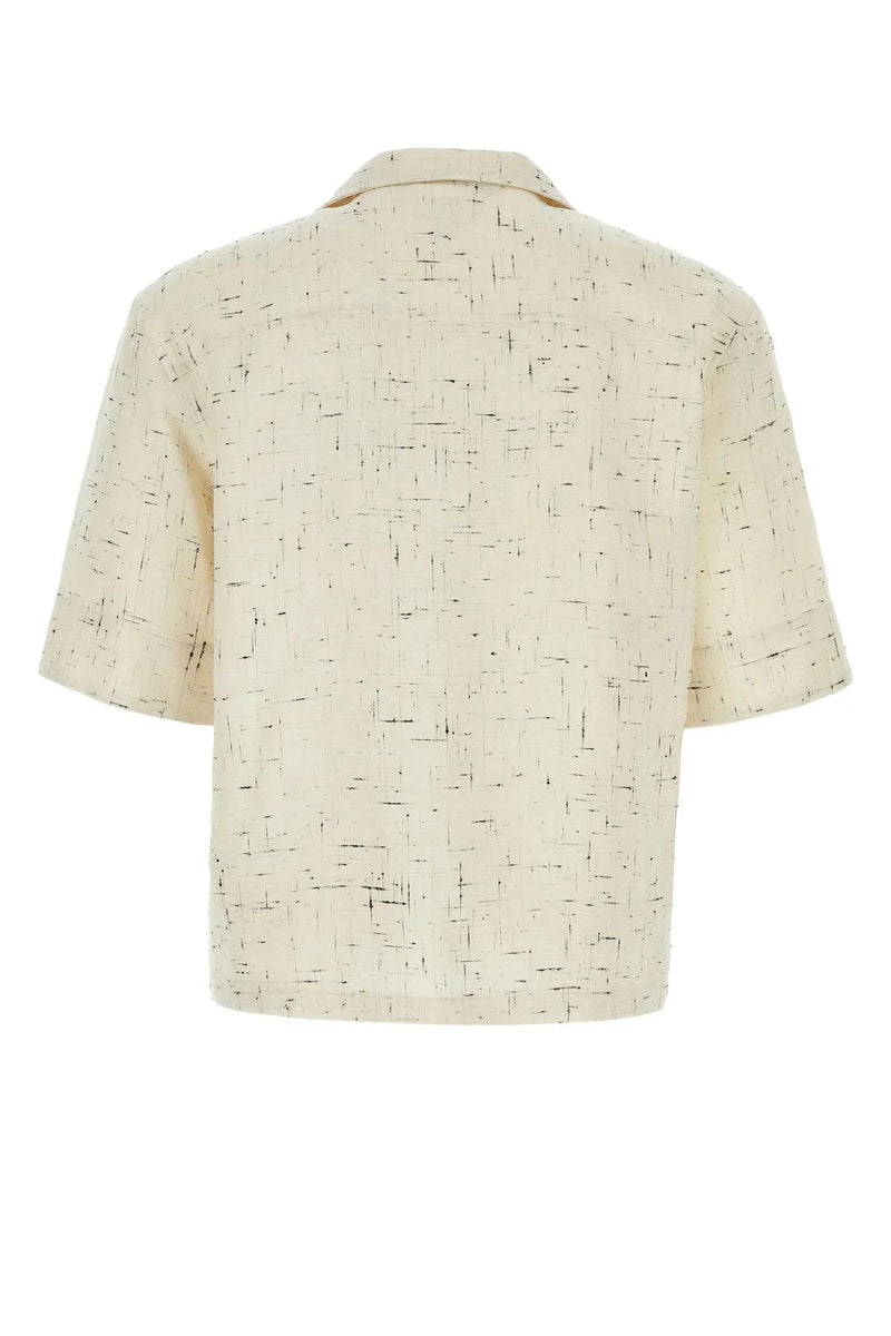 Bottega Veneta Ivory Viscose Blend Shirt - Men