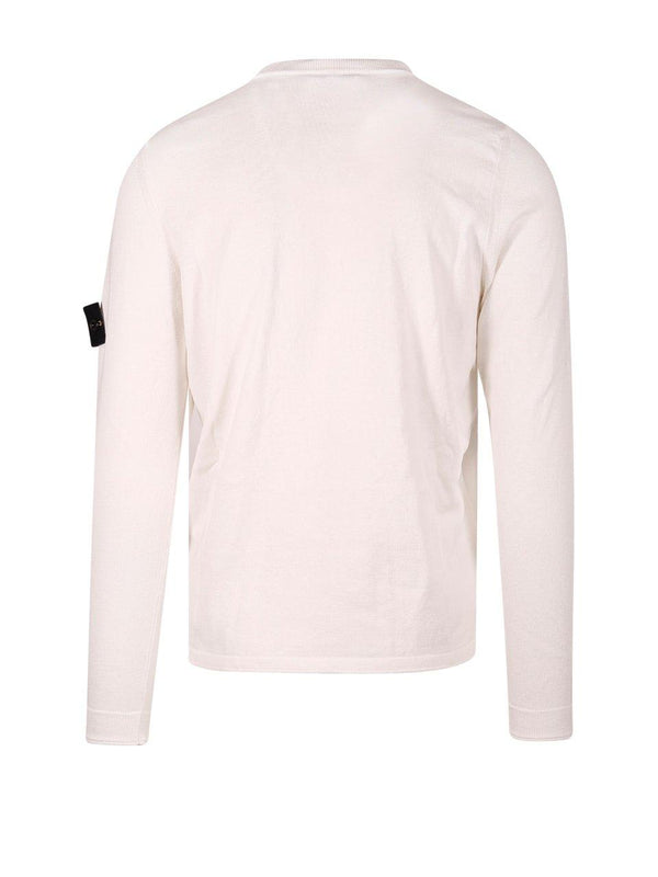 Stone Island Compass Patch Crewneck Knitted Jumper - Men