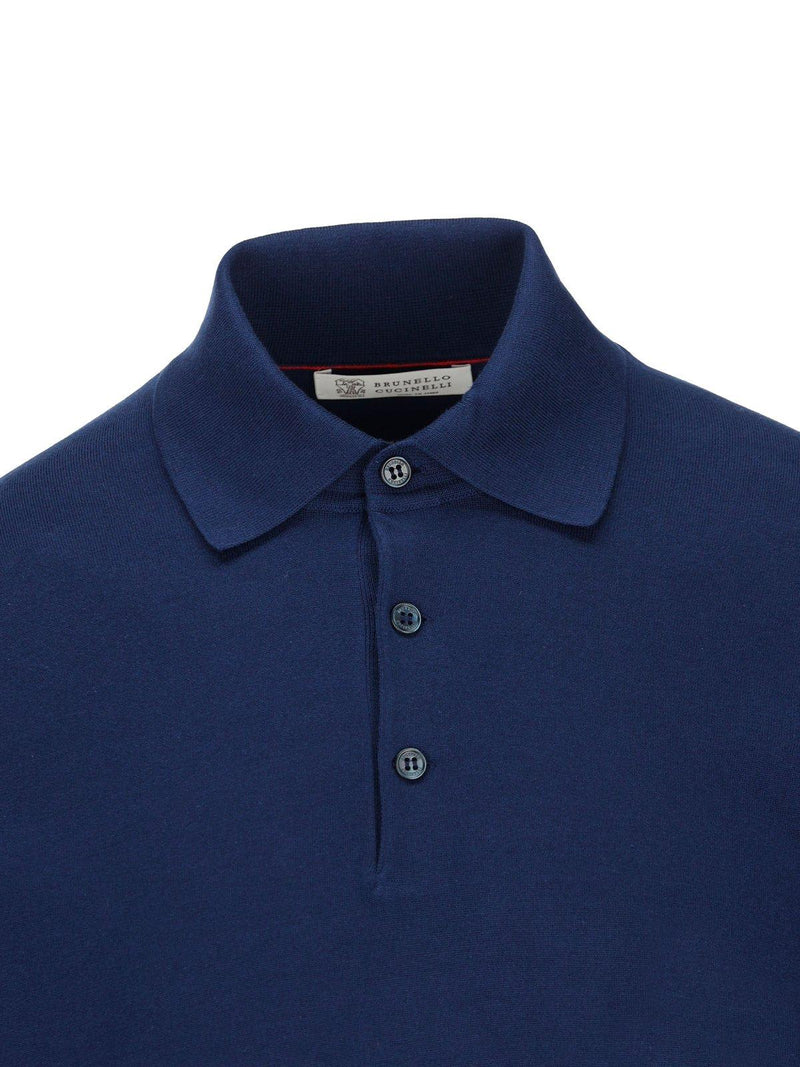 Knitted Polo Shirt Brunello Cucinelli - Men