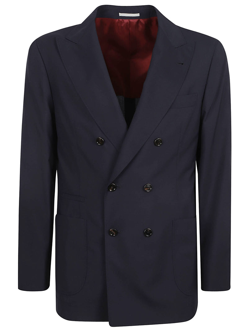 Brunello Cucinelli Double-breasted Fitted Blazer - Men