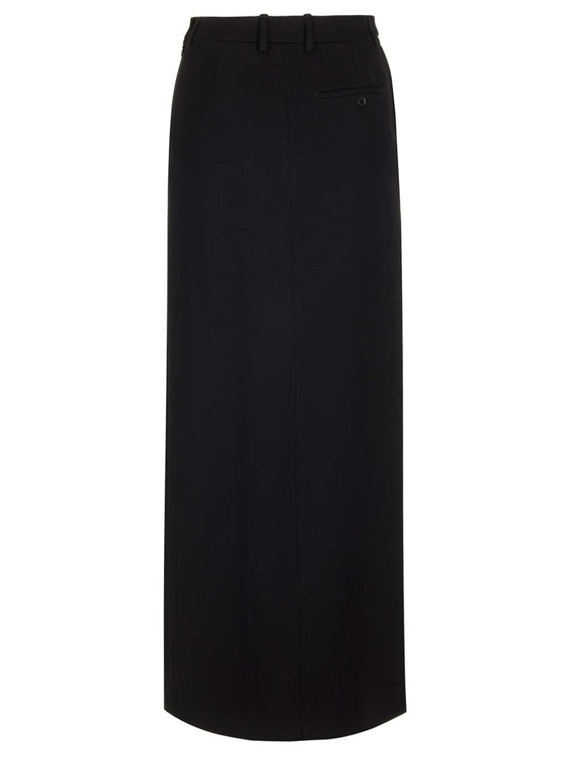 Balenciaga Side Slit Tailored Maxi Skirt - Women