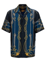 Versace Nautical-printed Short-sleeved Buttoned Shirt - Men