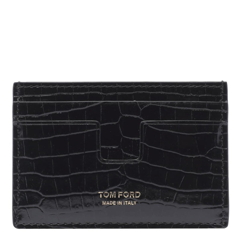 Tom Ford T Line Cards Holder - Men - Piano Luigi