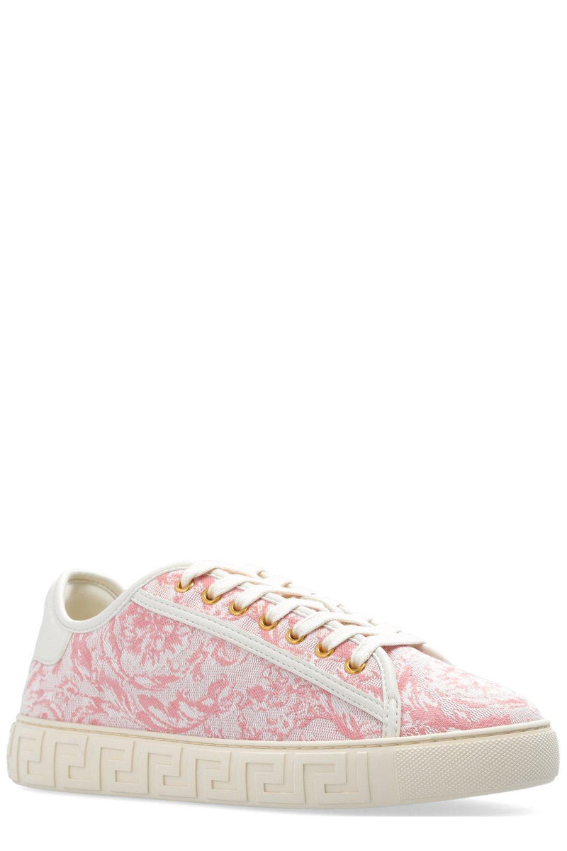 Versace Barocco Greca Lace-up Sneakers - Women