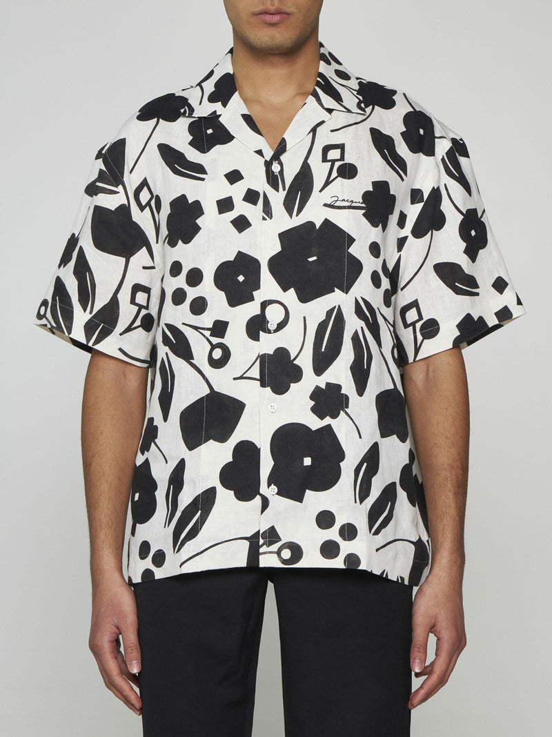 Jacquemus Jeans Print Linen Shirt - Men