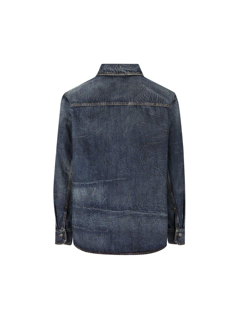 Valentino V-logo Buttoned Denim Jacket - Men