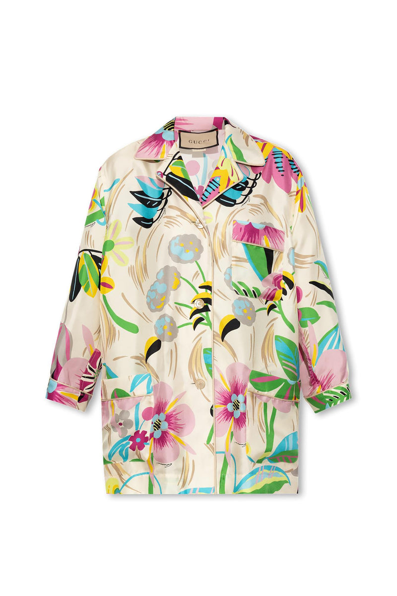 Gucci Oversize Silk Shirt - Women