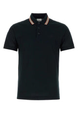 Burberry Black Piquet Polo Shirt - Men