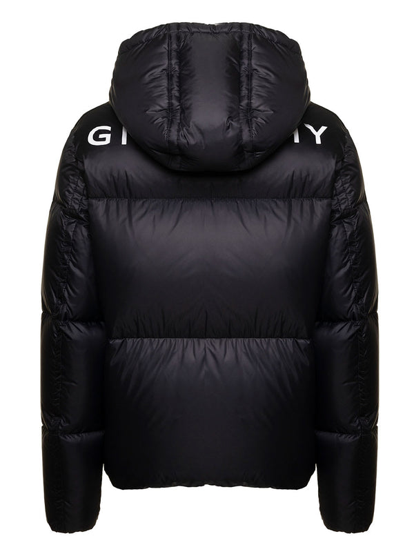 Givenchy Puffer Jacket With Logo On Back - Men