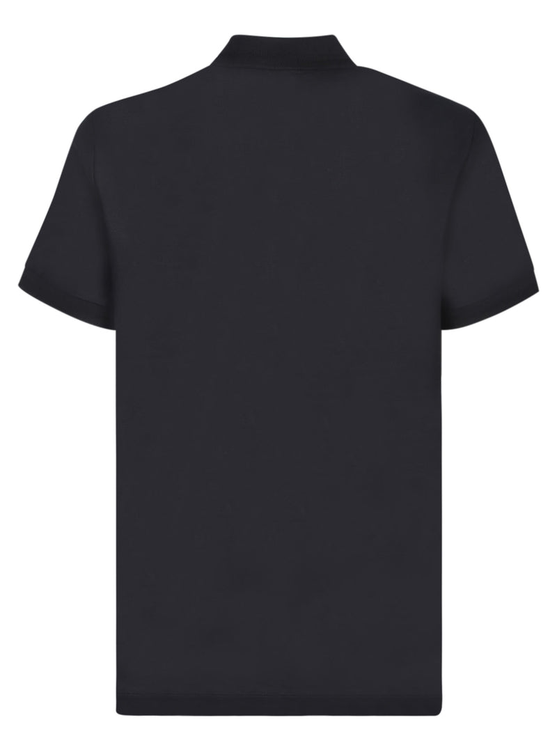 Burberry Eddie Tb Black Polo Shirt - Men