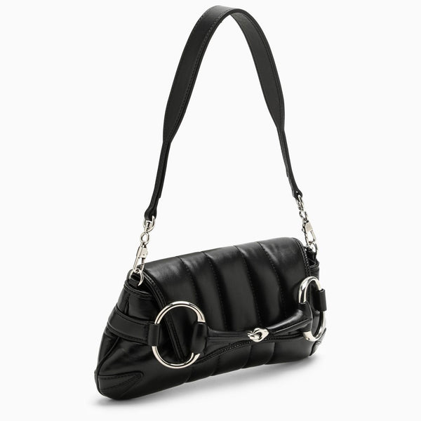 Gucci Horsebit Chain Small Black Bag - Women
