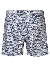 Moncler Monogram Print Blue Swimsuit - Men