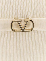 Valentino Logo Plaque Short-sleeved Jumper - Women