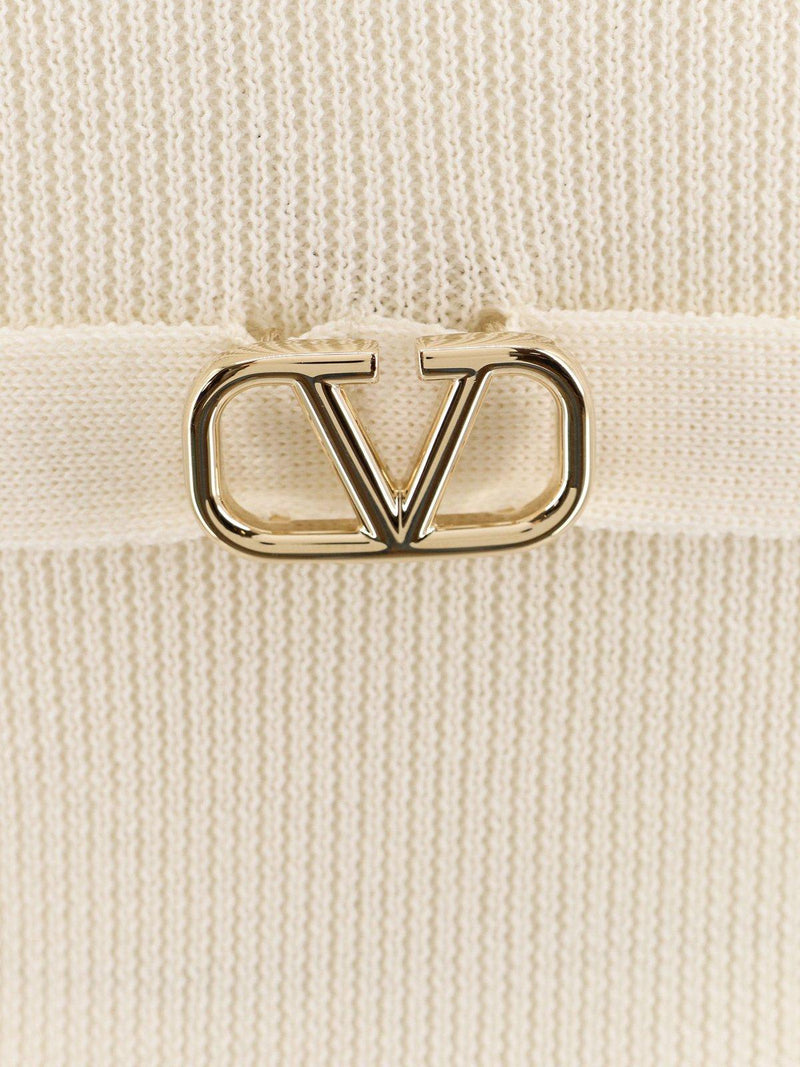 Valentino Logo Plaque Short-sleeved Jumper - Women