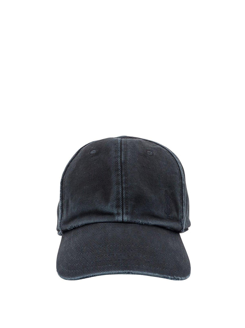 Saint Laurent Washed Denim Baseball Cap - Women