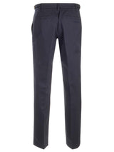 Versace Blue Gabardine Trousers - Men