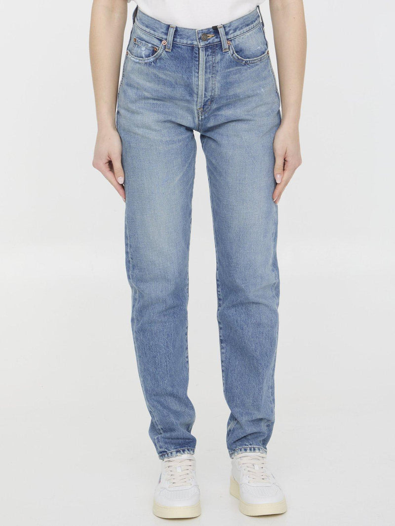 Saint Laurent Button Detailed Skinny Jeans - Women