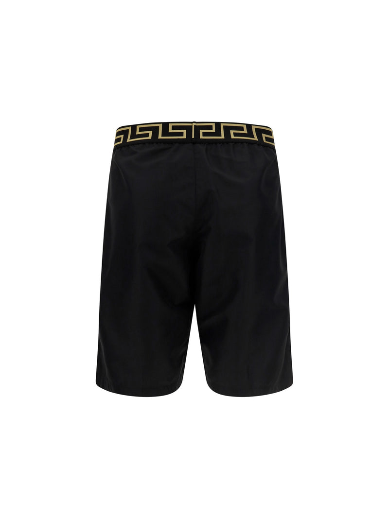 Versace Greca Printed Waistband Swim Shorts - Men