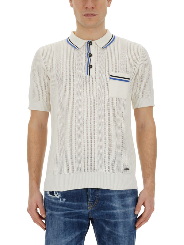 Dsquared2 Knitted Polo. - Men