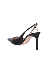 Tom Ford Crocodile Motif Black Slingback - Women