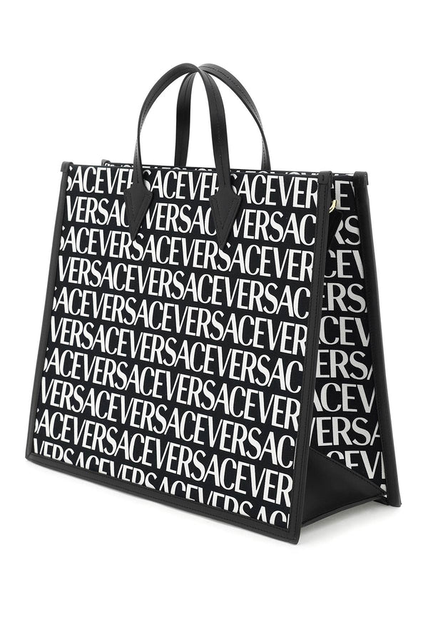 Versace Tote Bag With All-over Logo - Men