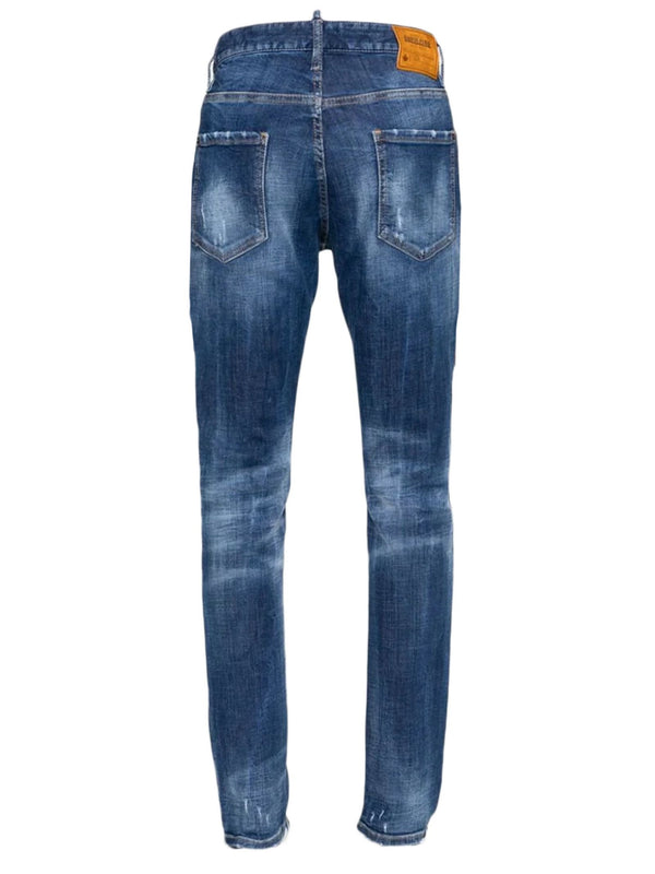 Dsquared2 Blue Stretch-cotton Jeans - Men