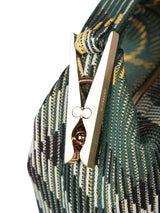 Burberry Duffle Mn Check Green Bag - Women