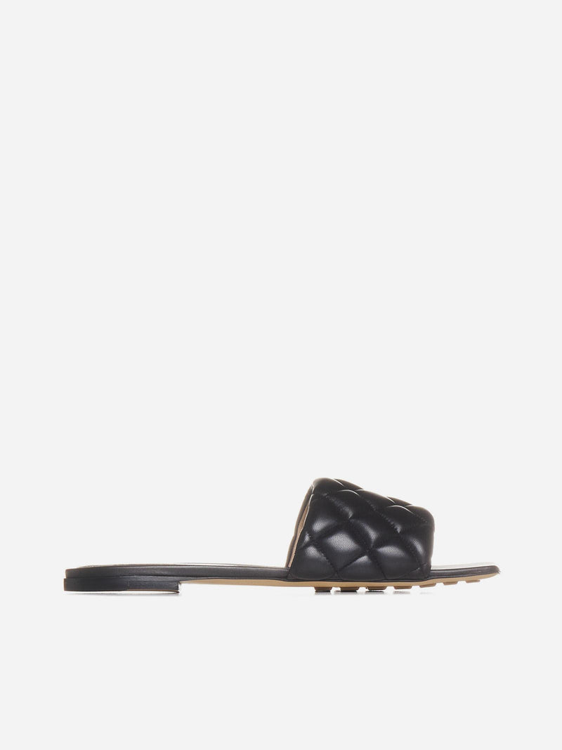 Bottega Veneta Padded Intrecciato Leather Flat Sandals - Women