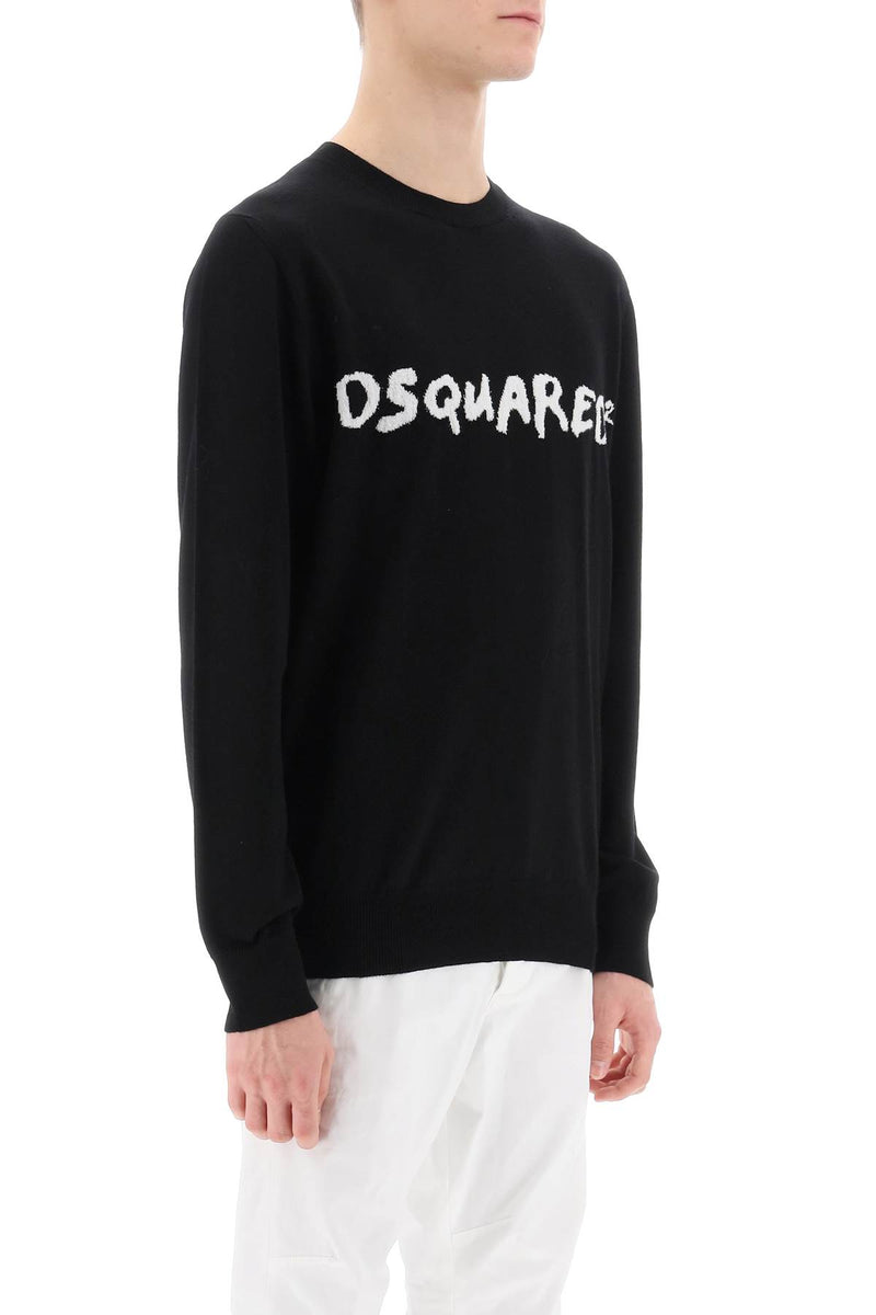 Dsquared2 Textured Logo Sweater - Men