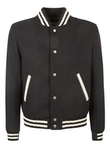 Saint Laurent Teddy College Varsity Bomber - Men