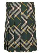 Burberry Check Wool Kilt - Women