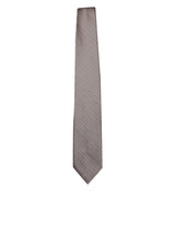 Tom Ford Micro-pattern Platinum Tie - Men - Piano Luigi