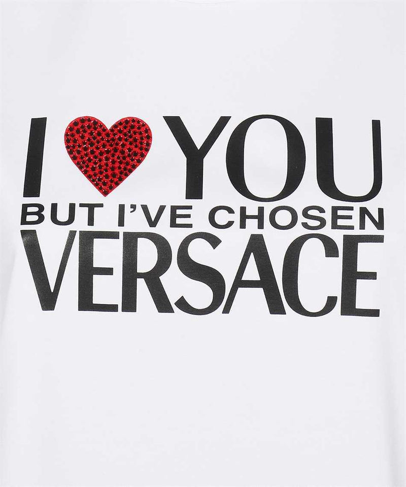 Versace Logo Crew-neck T-shirt - Women - Piano Luigi