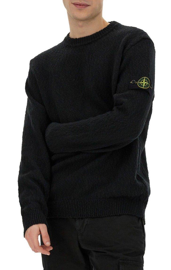 Stone Island Logo Patch Crewneck Sweatshirt - Men