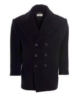 Saint Laurent Wool Double Breast Coat - Women - Piano Luigi