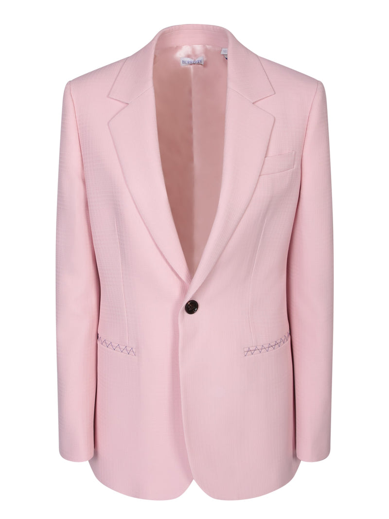 Burberry Single-breasted Pink Jacket - Women