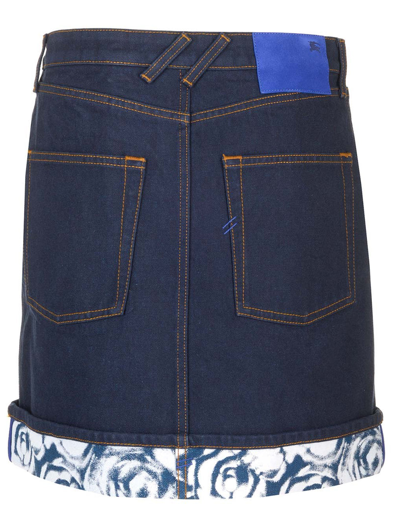 Burberry Denim Mini Skirt - Women