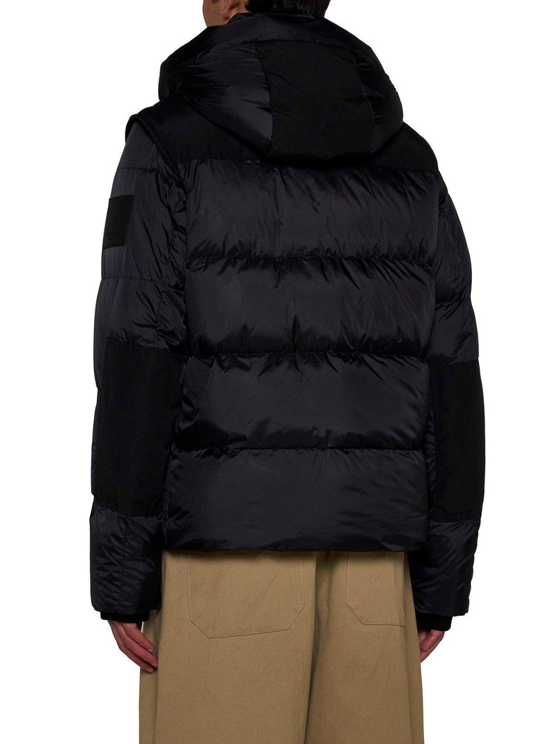 Burberry Logo Patch Hooded Coat - Men