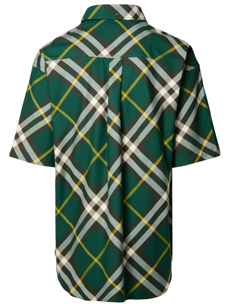 Burberry Green Cotton Shirt - Men