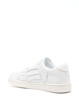 AMIRI skel Top Low White Sneakers With Skeleton Patch In Leather Man - Men