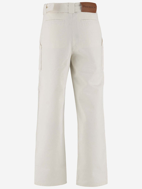 J.W. Anderson Cotton Pants With Belt - Men