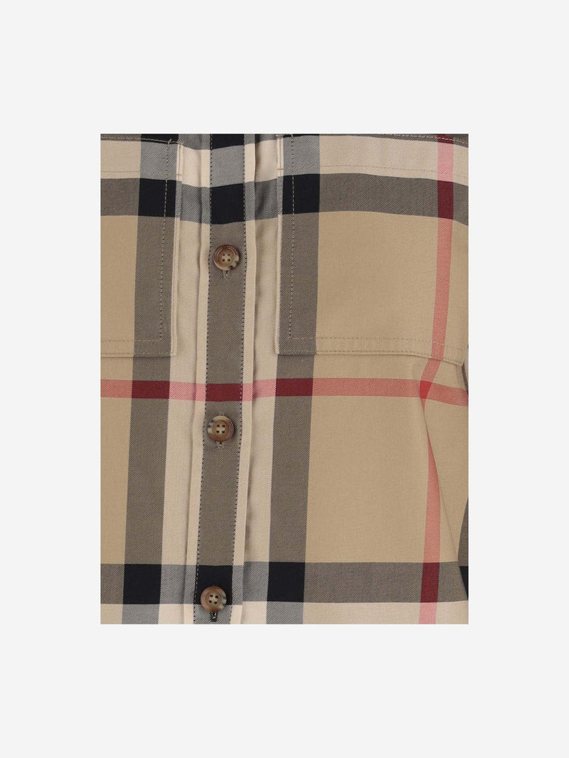 Burberry Cotton Shirt With Check Pattern - Women