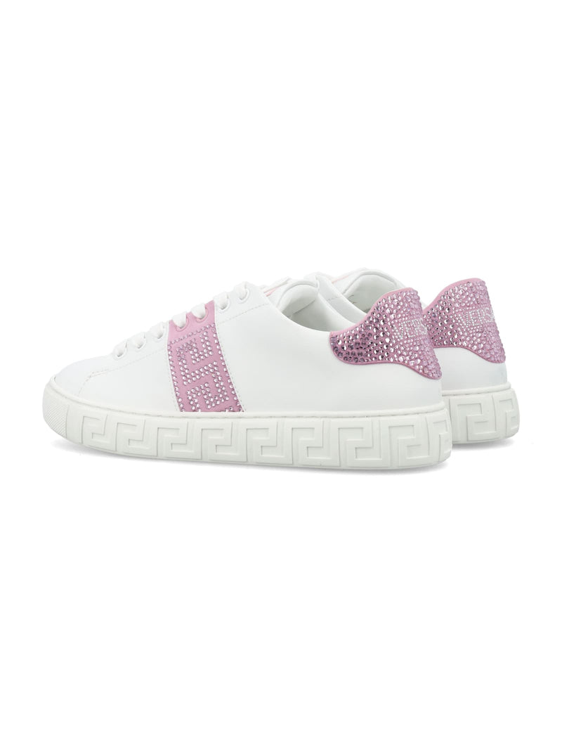 Versace Crystal Greca Sneakers - Women