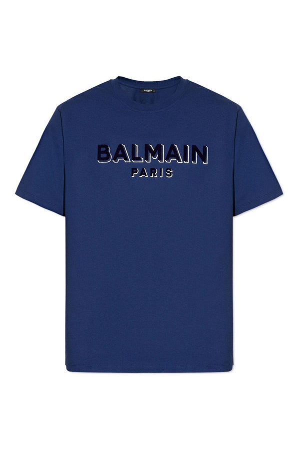 Balmain Logo Printed Crewneck T-shirt - Men