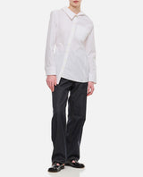 Jacquemus Asymmetric Front Buttoned Cotton Shirt - Women